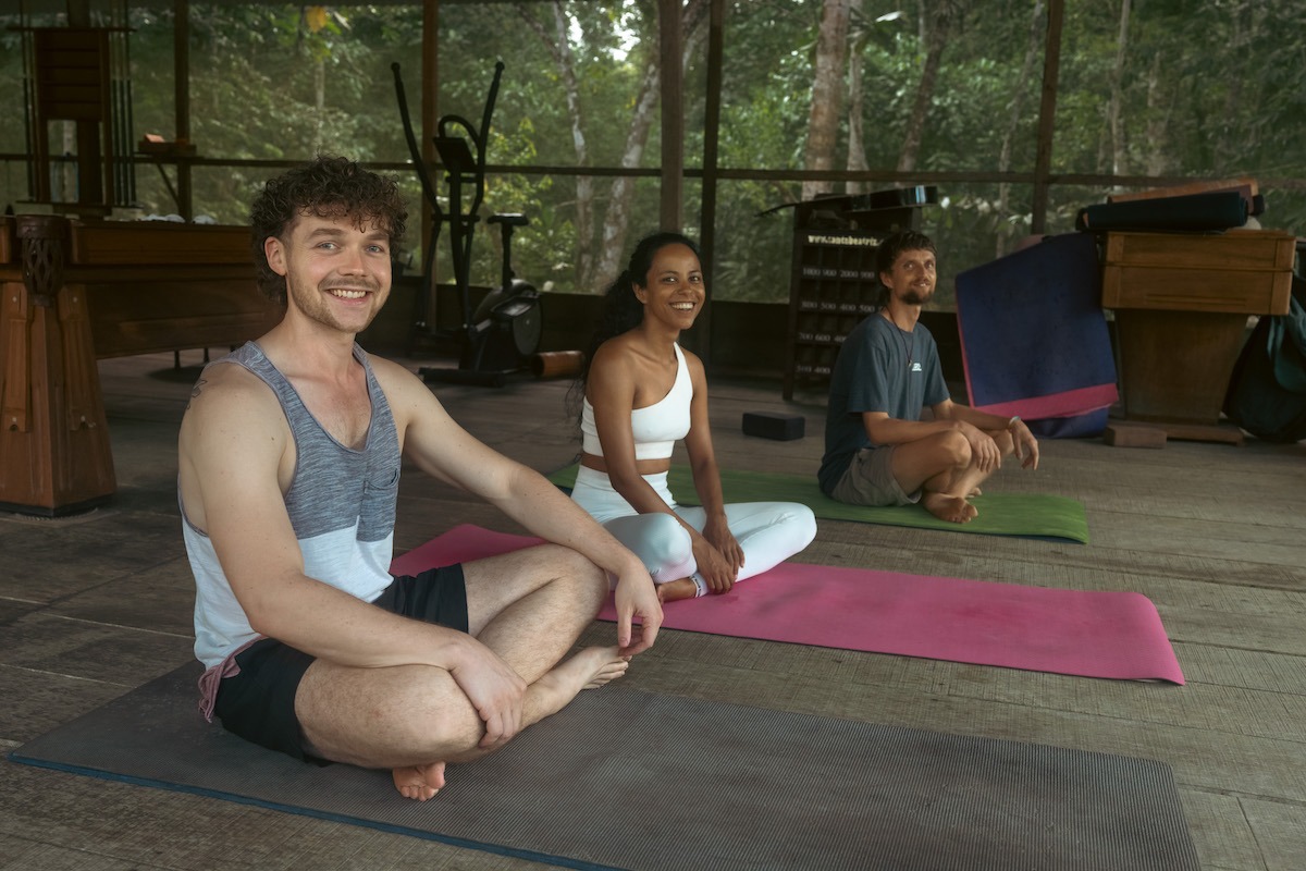 Yoga in the Nihue Rao Gym